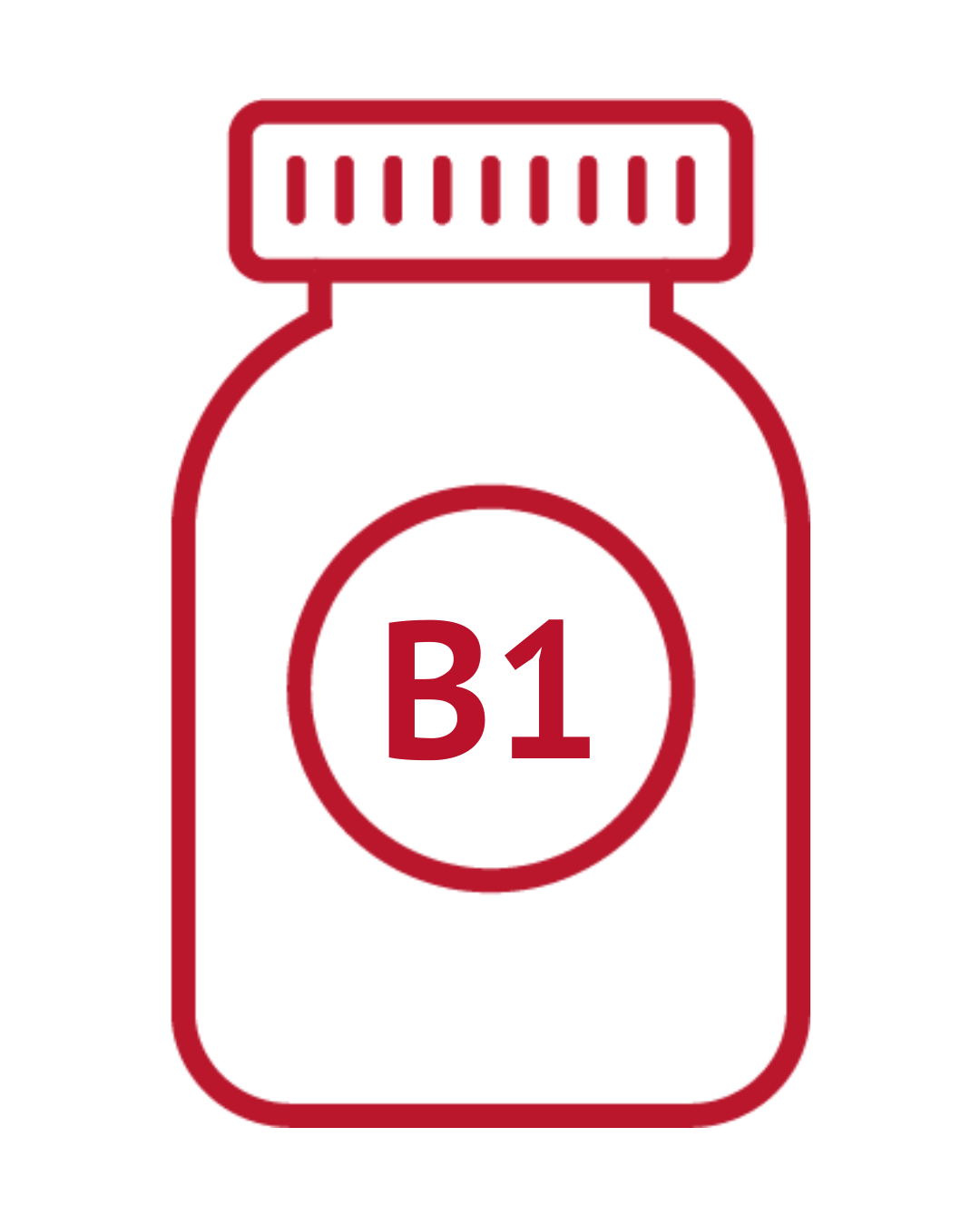 Bottle with Vitamin B1